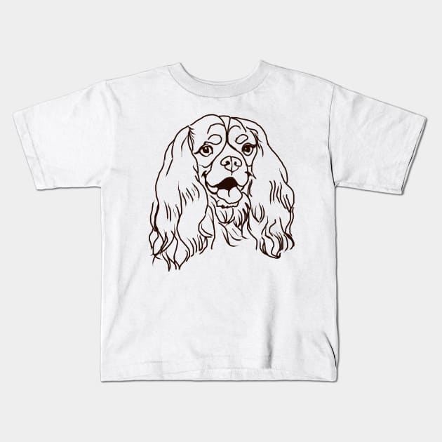 The Cavalier Love of My Life Kids T-Shirt by lalanny